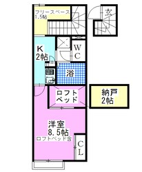 レオパレスヴィラポワールの物件間取画像